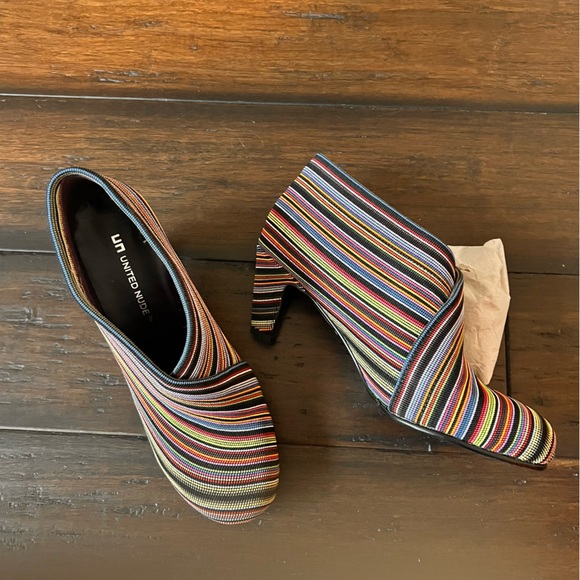 United Nude Multicolored Heeled Boots Playful and Chic - Picture 3 of 5
